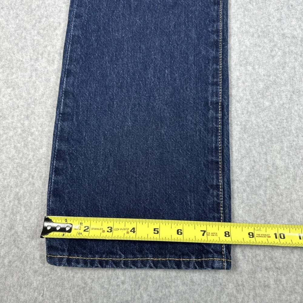 Levi's 501 Men's Big E Premium Jeans Button Fly Dark Wash Leather Patch 34x32